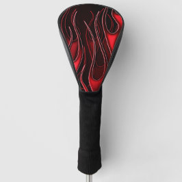Red Flames Golf Headcover