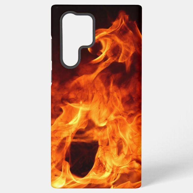 Red Flames Phone Case Samsung Galaxy Hülle (Rückseite)