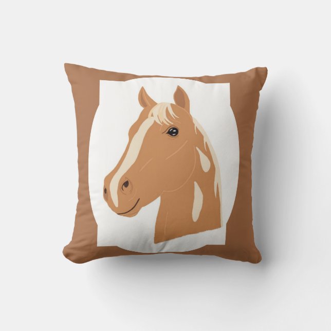 Red Flight the Happy Horse Kissen (Vorderseite)