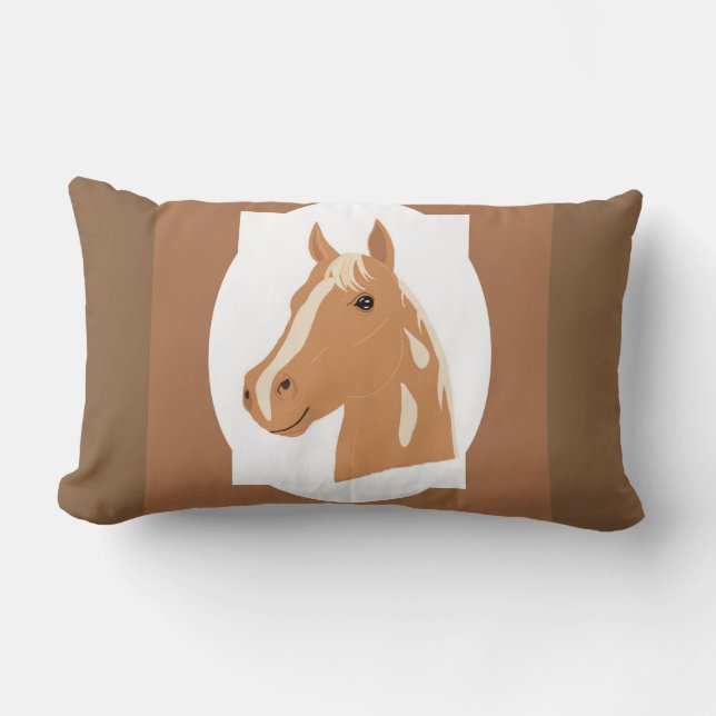 Red Flight the Happy Horse Reversible Lendenkissen (Vorderseite)