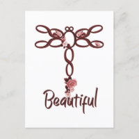 Red Floral "Beautiful Dragonfly Design