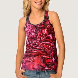 red floral fatasy tanktop