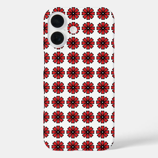 Red Floral - iPhone 6/6, selten dort Case-Mate iPhone Hülle (Rückseite)