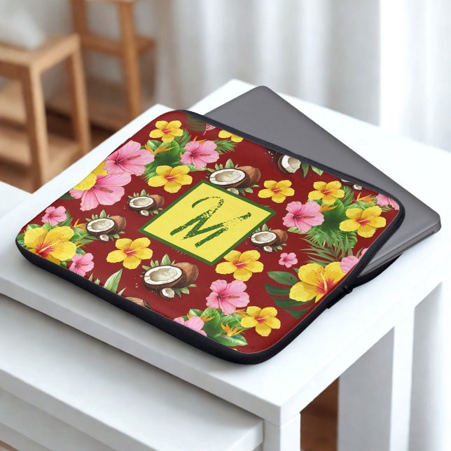 Red Floral Laptopschutzhülle (Von Creator hochgeladen)