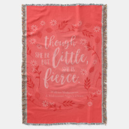 Red Floral Little Aber Fierce William Shakespeare Decke