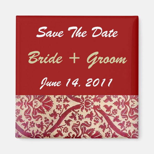 Red Floral Magnet (Vorne)