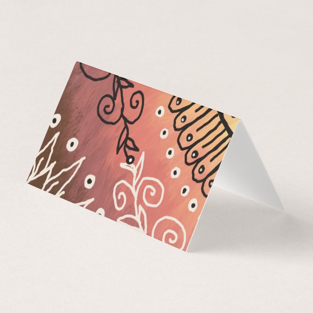 Red Floral Pattern (Vorderseite)