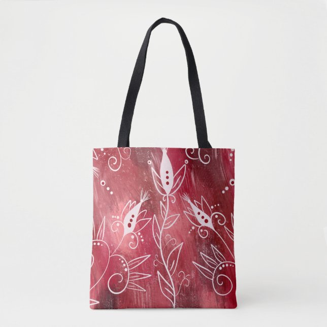 Red Floral Pattern (Vorderseite)