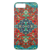 Red Floral Persian Carpet Motive