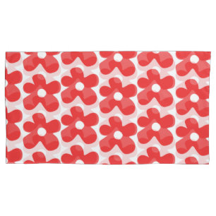 Red Flower pattern Kissenbezug