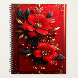 Red Flowers Holiday Planer