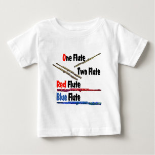 Red Flute Blue Flute Baby T-shirt