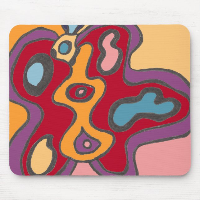 Red Flutterfly Mousepad (Vorne)