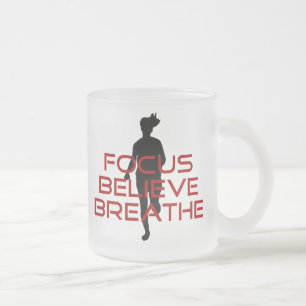 Red Focus Glaube Breathe Mattglastasse