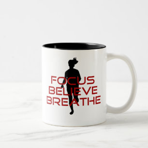 Red Focus Glaube Breathe Zweifarbige Tasse