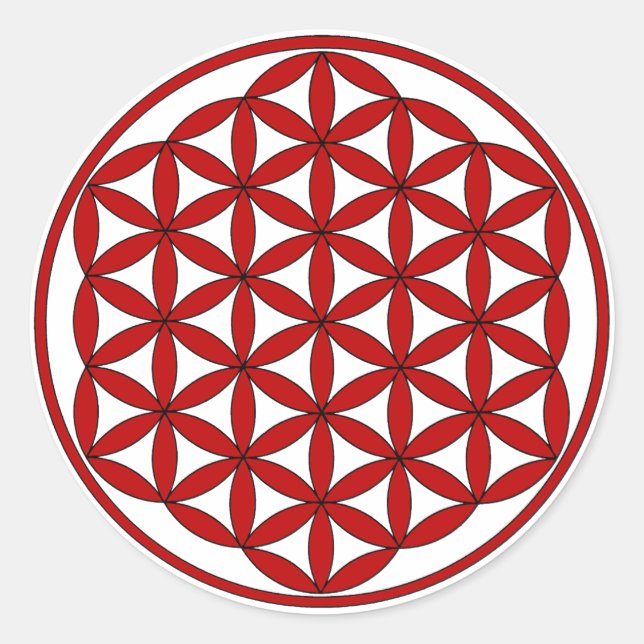 Red FOL Runder Aufkleber (Vorderseite)