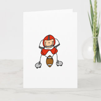 Red Football Player Karte