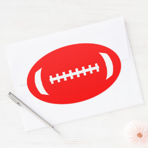Red Football Sticker