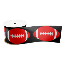 Red Football Team Spieler und Trainer Sport Party Satinband