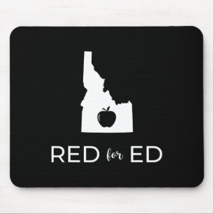 Red for Ed Idaho Öffentliche Bildung 2 Mousepad