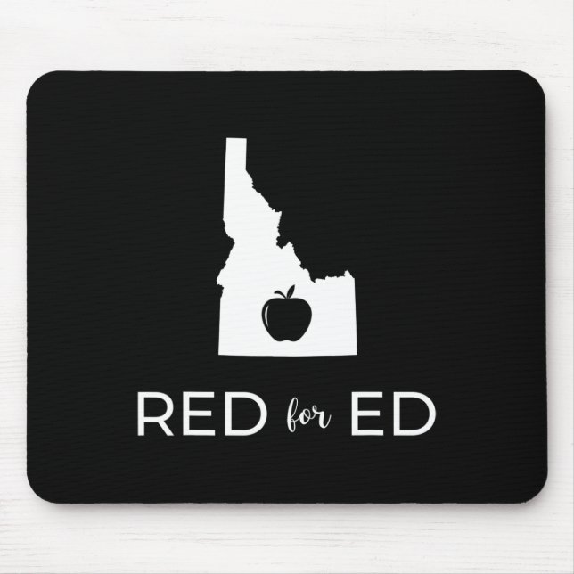 Red for Ed Idaho Öffentliche Bildung 2 Mousepad (Vorne)
