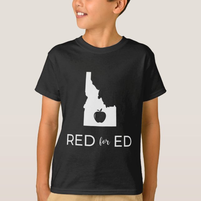 Red for Ed Idaho Öffentliche Bildung 2 T-Shirt (Vorderseite)
