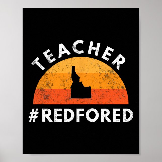 Red for Ed Idaho Public Bildung 3 Poster (Vorne)