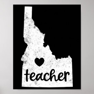 Red for Ed Idaho Public Bildung 4 Poster