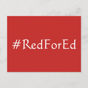 Red for Ed Postkarte