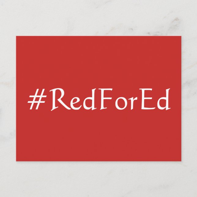 Red for Ed Postkarte (Vorderseite)