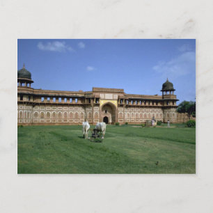 Red Fort, Agra, Rajasthan, Indien Postkarte