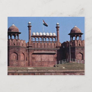 Red Fort, Neu Delhi, Indien Postkarte