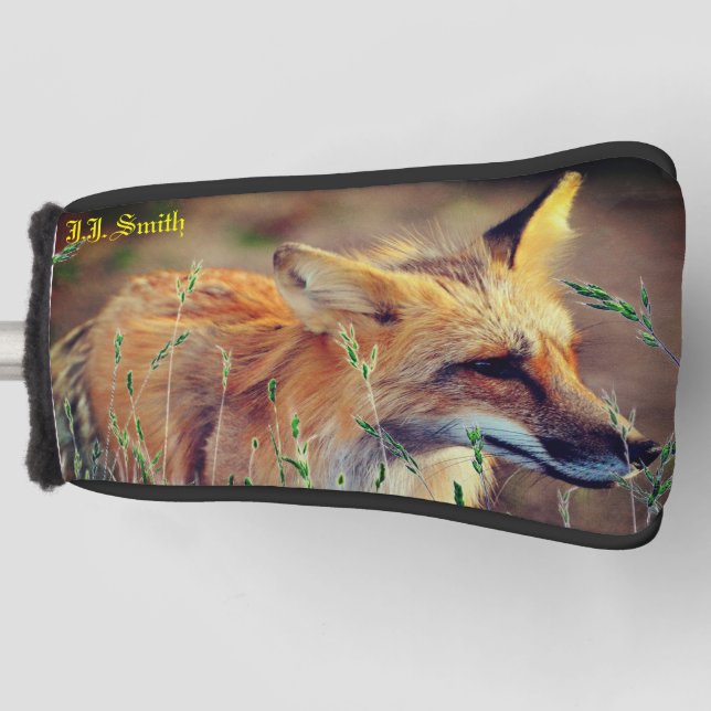 Red Fox Animal Golf Putter Cover Golf Headcover (Vorderseite)