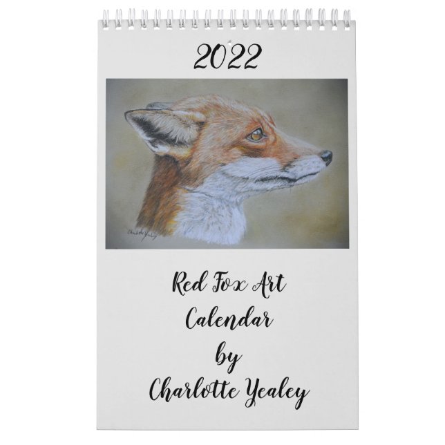 Red Fox Art Calendar 2022 von Charotte Yealey Kalender (Titelbild)