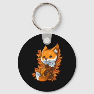 Red Fox Baby Herbst Schlüsselanhänger