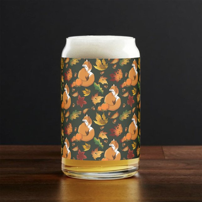 Red Fox Blätter Acorns Green Dosenglas (Von Creator hochgeladen)