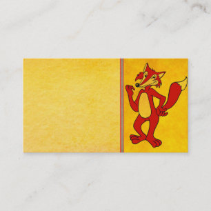Red Fox Business Card Visitenkarte
