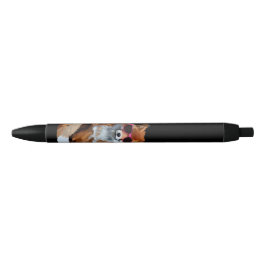 Red Fox Custom Black Trim Pen, Schwarze Tinte Kugelschreiber