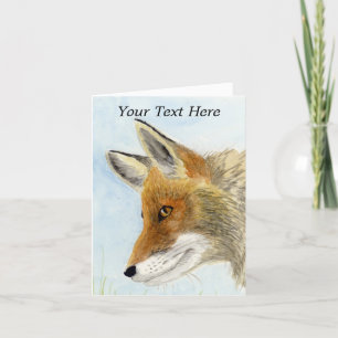Red Fox Dankeskarte