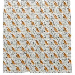 Red Fox Duschvorhang