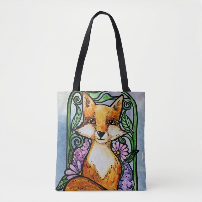 Red Fox Floral Nature Art (Vorderseite)