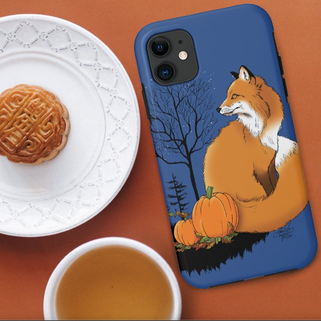 Red Fox Forest Pumpkins Case-Mate iPhone Hülle (Von Creator hochgeladen)
