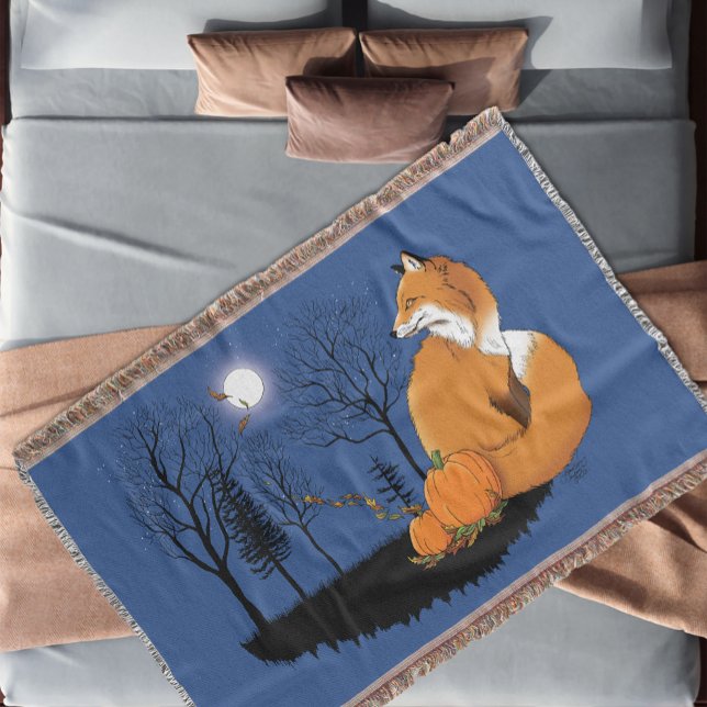 Red Fox Forest Pumpkins Decke (Von Creator hochgeladen)