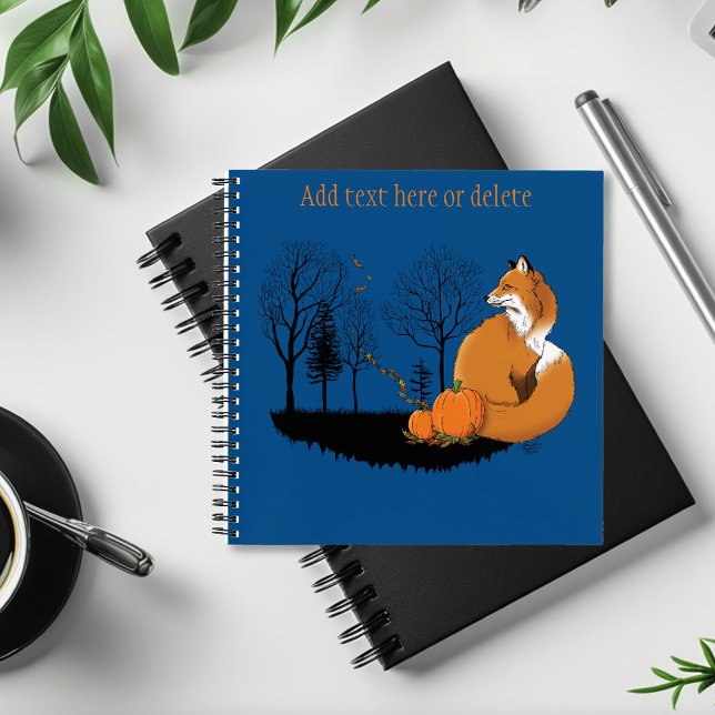 Red Fox Forest Pumpkins Notizbuch (Von Creator hochgeladen)