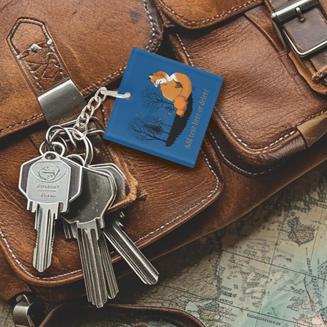 Red Fox Forest Pumpkins Schlüsselanhänger (Von Creator hochgeladen)