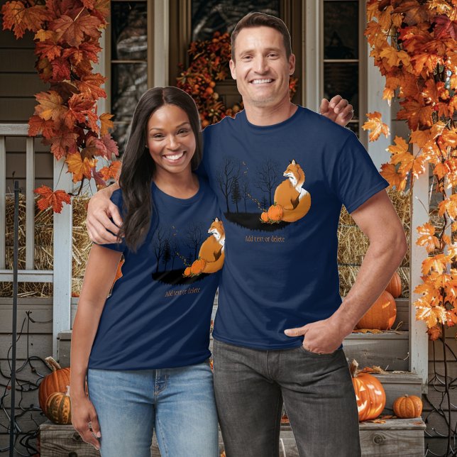 Red Fox Forest Pumpkins T-Shirt (Von Creator hochgeladen)