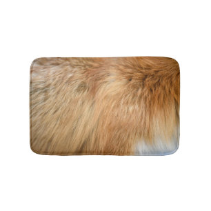 Red Fox Fur Muster Tile Badematte