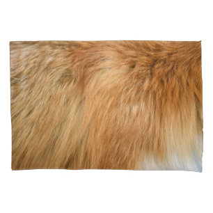 Red Fox Fur Muster Tile Kissenbezug