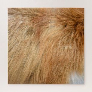 Red Fox Fur Muster Tile Puzzle