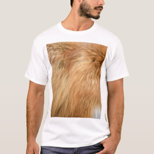 Red Fox Fur Muster Tile T-Shirt